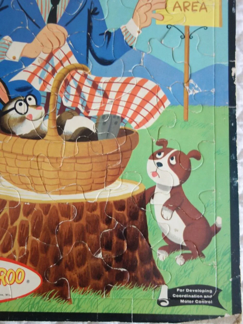 Vntg 1960’s Whitman Puzzles Hanna-Barbera Flintstones, Captain Kangaroo, Dennis